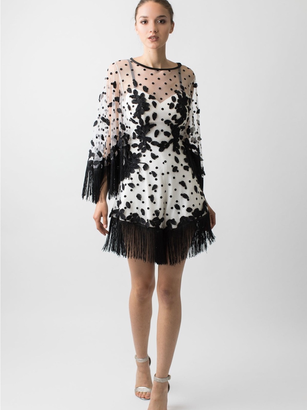 NARCES Embellished Alice Fringe Romper | Size 8 - Picture 2 of 8